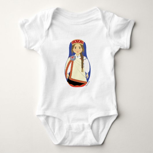 Lets Brunette Matryoshka Romper (Voorkant)