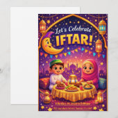 Let's Celebrate Iftar! Playful Ramadan Invitation (Devant / Derrière)