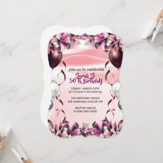 Let's Celebrate Invitation Template, Editable Surp Kaart