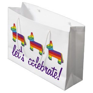 Let's Celebrate! Rainbow Donkey Birthday Piñata Groot Cadeauzakje
