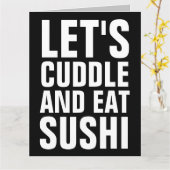 LE'TS CUDDLE & EAST SUSHI GRANDES CARTES D'ANNIVER (Fleur jaune)