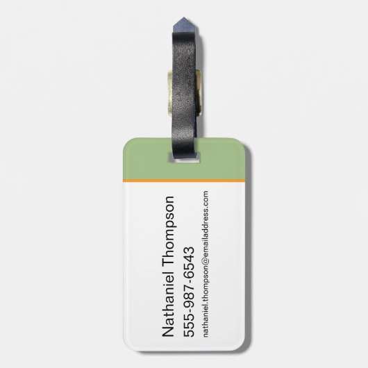 "Let's Do This" Cobra - De Witte Lotus Bagagelabel (Achterkant verticaal)