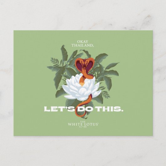 "Let's Do This" Cobra - De Witte Lotus Briefkaart (Voorkant)