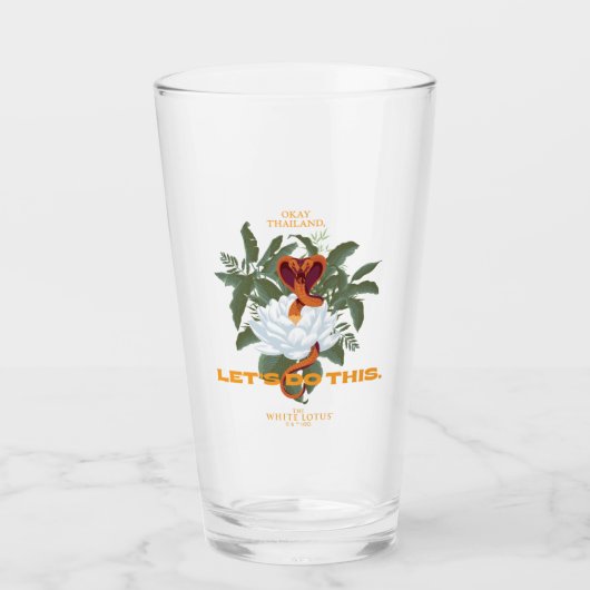 "Let's Do This" Cobra - De Witte Lotus Glas (Voorkant)