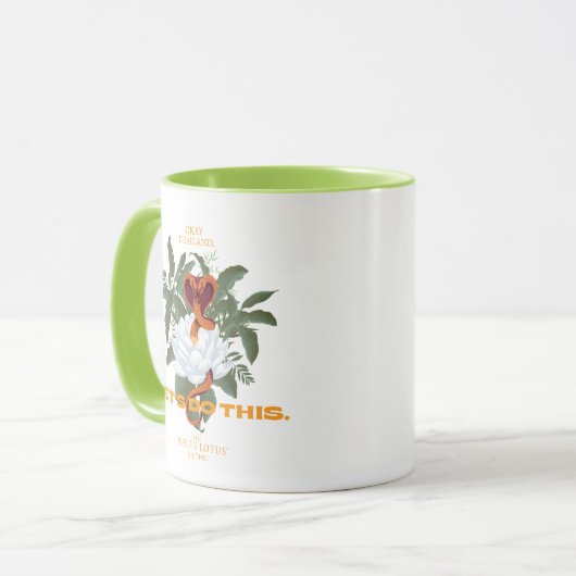 "Let's Do This" Cobra - De Witte Lotus Mok (Voorkant links)