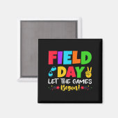 Let's Do This Field Day Thing Teacher Student Scho Magneet (Voorkant / Achterkant)