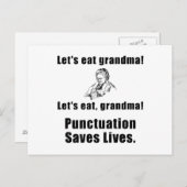 Lets Eat Grandma Briefkaart (Voorkant / Achterkant)