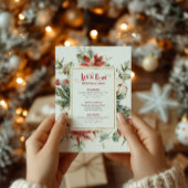 Let's Feast Christmas Menu Festive Christmas Frame