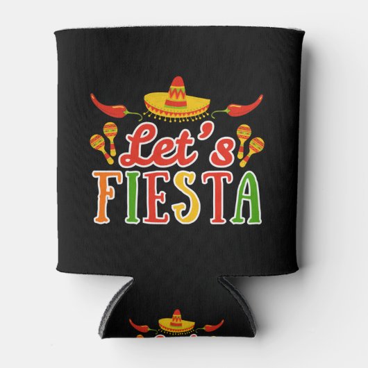 Let's Fiesta Cinco de Mayo Blikjeskoeler (Voorkant)