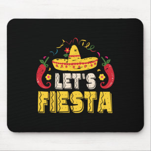 Lets Fiesta Funny Cinco de Mayo Mexicaans Muismat