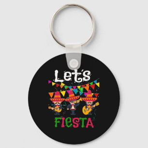 Let's Fiesta Funny Cinco De Mayo Mexicaanse Mariac Sleutelhanger