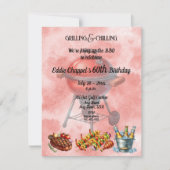 Let's Fire Up the Grille 60th Birthday Invitation (Devant)