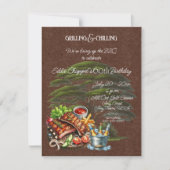 Let's Fire Up the Grille 60th Birthday Invitation (Devant)
