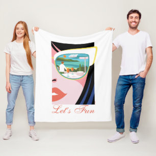 Let's Fun beroemd gemaakt door The White Lotus Fleece Deken