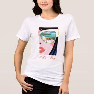 Let's Fun beroemd gemaakt door The White Lotus Tri-Blend Shirt