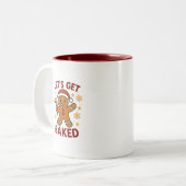 Let's Get Baked - Gingerbread Man Two-Tone Mug (Devant gauche)