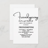 Let's Get Basted | Friendsgiving invitation Kaart (Voorkant / Achterkant)
