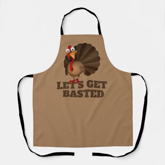 Let's Get Basted Turkey Schort (Voorkant)