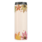 "Let's Get Cosy" Herfst Fall Bladeren Thermosbeker (Achterkant)