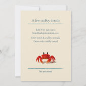 Let's Get Crabby - Aangepaste uitnodiging | aankon (Achterkant)