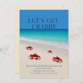 Let's Get Crabby - Aangepaste uitnodiging | aankon (Voorkant / Achterkant)