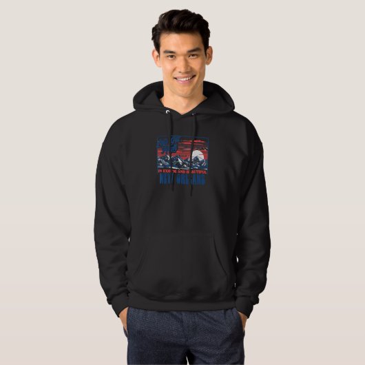Let's Get High In New Orleans Hiking Hoodie (Voorkant volledig)