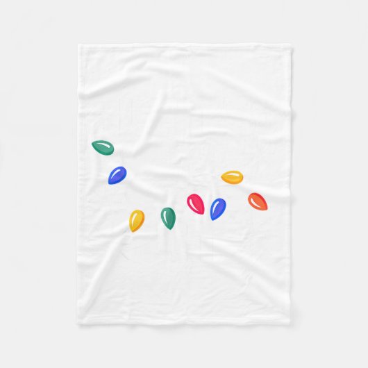 Let's Get Lit Christmas Lights  Fleece Deken (Voorkant)