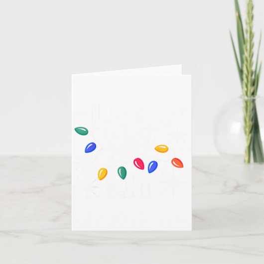 Let's Get Lit Christmas Lights  Kaart (Voorkant)