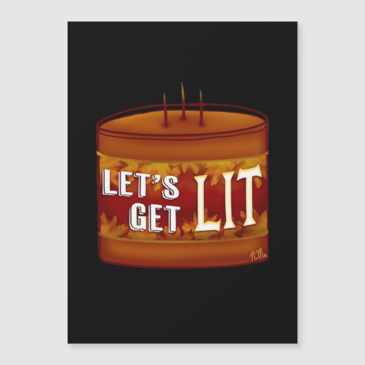 Let's Get Lit Fall Candle Classic (Voorkant)