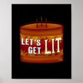 Let's Get Lit Fall Candle Classic Poster (Voorkant)