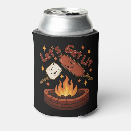 Let's Get Lit Firepit - Schattigee Marshmallow & H Blikjeskoeler (Blikje Achterkant)