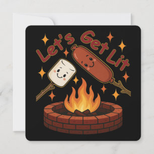 Let's Get Lit Firepit - Schattigee Marshmallow & H Kaart
