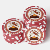 Let's Get Lit Firepit - Schattigee Marshmallow & H Poker Chips (Opstapeling)
