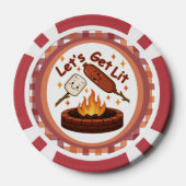 Let's Get Lit Firepit - Schattigee Marshmallow & H Poker Chips (Achterkant)