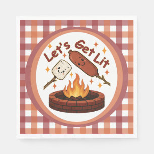 Let's Get Lit Firepit - Schattigee Marshmallow & H Servet