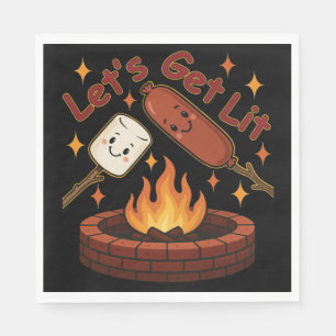 Let's Get Lit Firepit - Schattigee Marshmallow & H Servet