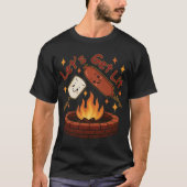 Let's Get Lit Firepit - Schattigee Marshmallow & H T-shirt (Voorkant)
