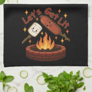 Let's Get Lit Firepit - Schattigee Marshmallow & H Theedoek