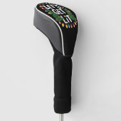 Let's Get Lit Funny Christmas Drinking Xmas Lights Golfheadcover (Schuin)