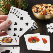 Let's Get Lit Funny Christmas Humor Quote  Pokerkaarten (Insitu)