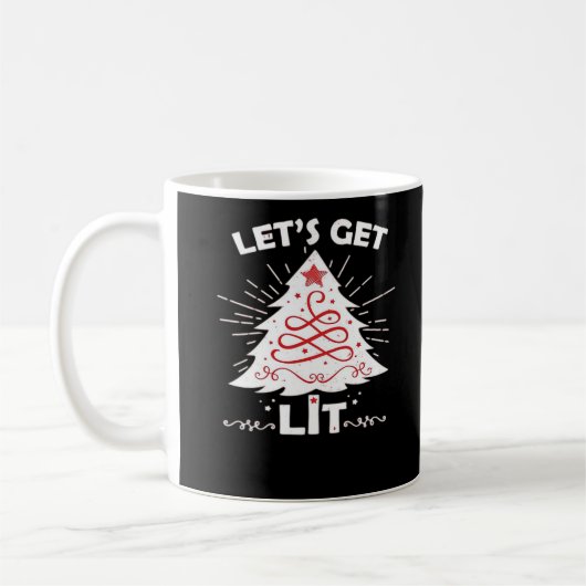 Let's Get Lit - Wit Essentieel Koffiemok (Links)