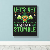 Let's Get Ready To Stumble Canvas Afdruk (Insitu (Houten vloer))