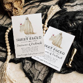 Let's Get Sheet Faced Halloween Invitation