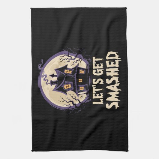 Let's Get Smashed Halloween Theedoek (Verticaal)