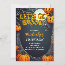 Let's Get Spooky Birthday Kaart