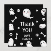Let's Get Spooky,Halloween party Bedankkaart (Voorkant / Achterkant)