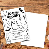 Let's Get Spooky,Halloween party Kaart