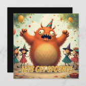 Let's Get Spooky - Schattige Monster Party Fun (Voorkant / Achterkant)