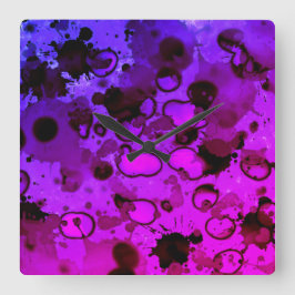 let's get to staining Wall Clock Vierkante Klok