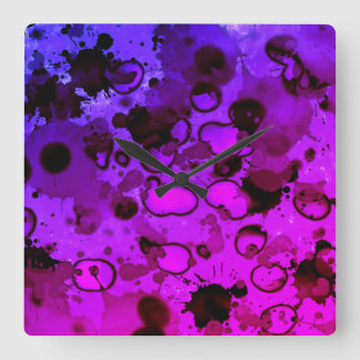 let's get to staining Wall Clock Vierkante Klok